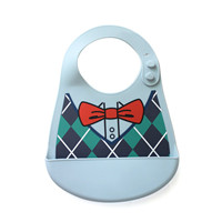 領結圍兜,矽膠圍嘴兜,卡通矽膠圍兜定製